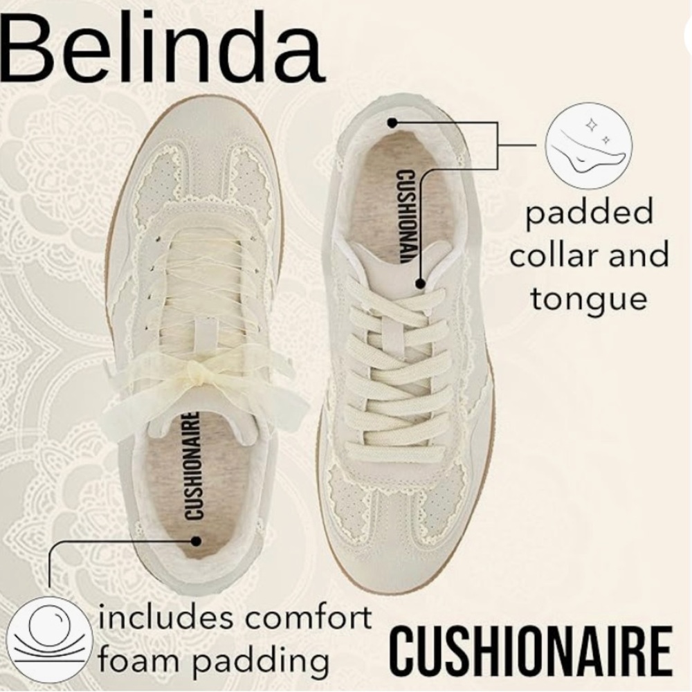 Women's Cream Sneakers